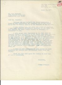 re returning his father's manuscript