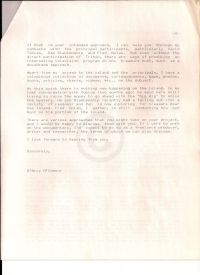 Letter from O'Connor agreeing to a meeting with Thomas Blakemore, second page