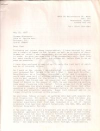 Letter from O'Connor wanting to discuss agreements with Blakemore, first page