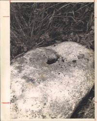 Photo of drilled rock