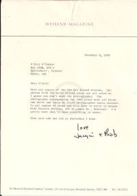 Letter providing information on attached files (Treasure Hunt That's No Picnic article attached)