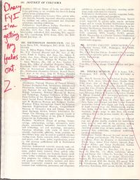 Description of Smithsonian Institute on District of Columbia p104