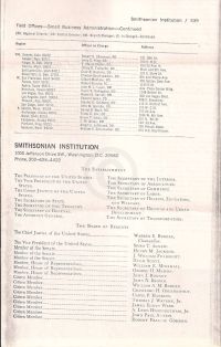 Smithsonian Institute list of personnel p539