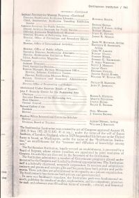 Smithsonian Institute list of personnel p541