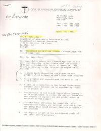 Letter with license application submission with responses to questions p1