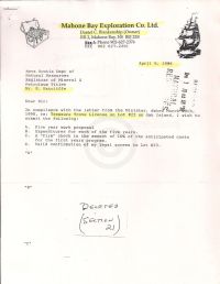 Letter wishing to submit information for Lot #23 p1