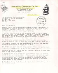 Letter discussing relationship with Tobias and enclosing lots application p1