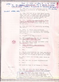 Letter with replies to lawyer Matthews' questions