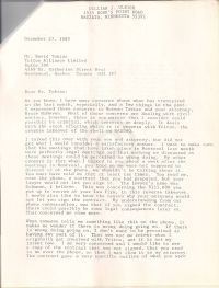 Letter from Ulrich with concerns about Triton's current activity p1