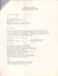 Letter stating Ulrich will be sending out a press release due to Tobias not answering letters p1