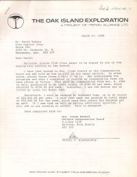 Letter discussing compensation form