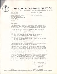 Letter enclosing copy of meeting documents, plus request for additional documents