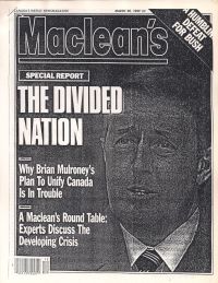 Maclean's March 20, 1989 cover