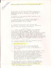 Notes re Mark Schmalz visit of July 19 & 20, 1997