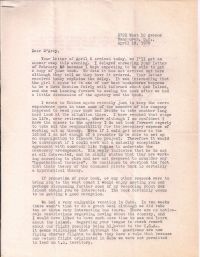 Letter with latest life updates to that point p1