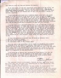 Letter discussing what can be considered factual on Oak Island p2