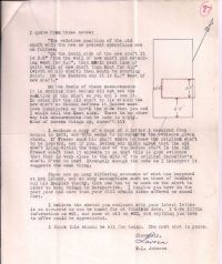 Letter discussing information he collected p2