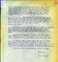 Letter mentioning finishing the manuscript p3