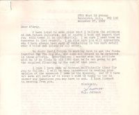 Letter wanting to make clear what evidence Johnson believes there is