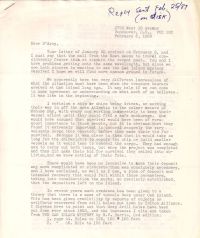 Letter discussing what Johnson envisions p1