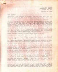 Letter with responses to Johnson's theory p1