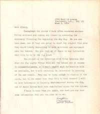 Letter discussing Triton's future plans