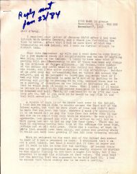 Letter describing September trip down to Nova Scotia p1