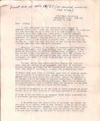 Letter mentioning speaking to the Dept of Consumer and Corporate Affairs p1