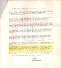 Letter requesting O'Connor to explain his term "fuzzy" p2