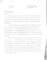 terms and conditions under which he would provide answers