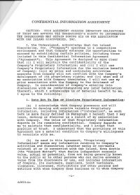 confidential information agreement (Page 3)