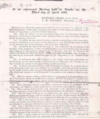 At an adjourned Meeting held at Truro, on the Third day of April, 1861, pg. 1