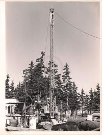 Long shot of machine used in Borehole 10-X