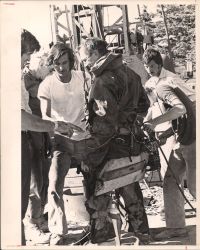 Blankenship preparing to descend into Borehole 10-X