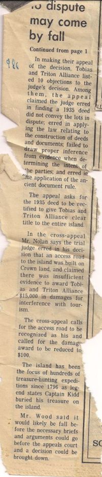 Chronicle Herald: Resolution to dispute may come by fall