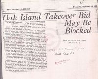 Oak Island Takeover Bid May Be Blocked