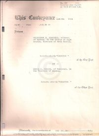 Land grant from M R Chappel to David Tobias p1