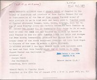 Land grant to Timothy Linch on March 28 1768 (attached to letter to R.V. Harris)