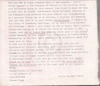 Land grant to Robert Melvin (attached to letter to R.V. Harris)