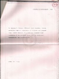 Patton's reporter's certificate confirming that the transcript is true and correct
