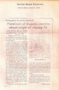 South Bend Tribune: Hundreds of theories revolve about origin of Money Pit