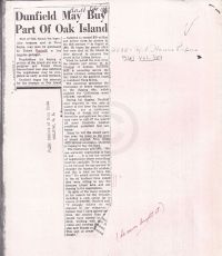 Chronicle Herald: Dunfield May Buy Part Of Oak Island