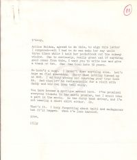 Small typed note attached to American Geographical Society letter