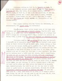 Notes on telephone conversation with Mendel L. Peterson, Oct 20 1976 p5