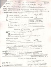 Oak Island Exploration Company excavation permit