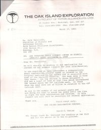 Letter stating the application will soon be submitted