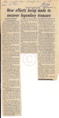 Mail-Star: New efforts being made to uncover legendary treasure