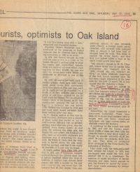 Globe & Mail: Stories of treasures lost bring tourists, optimists to Oak Island, part 2