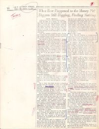 Wall Street Journal: What Ever Happened to the Money Pit? Diggers Still Digging, Finding Nothing