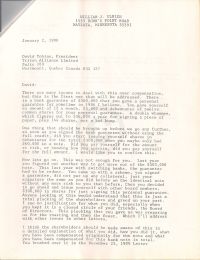 Letter discussing compensation p1